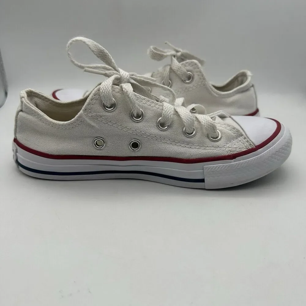 Converse Chuck Taylor All Star Low Youth Girls Size 13 Sneakers 3J256 White